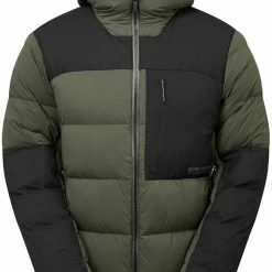 ARTILECT HighAF Down Stretch Parka Men, Groen/zwart