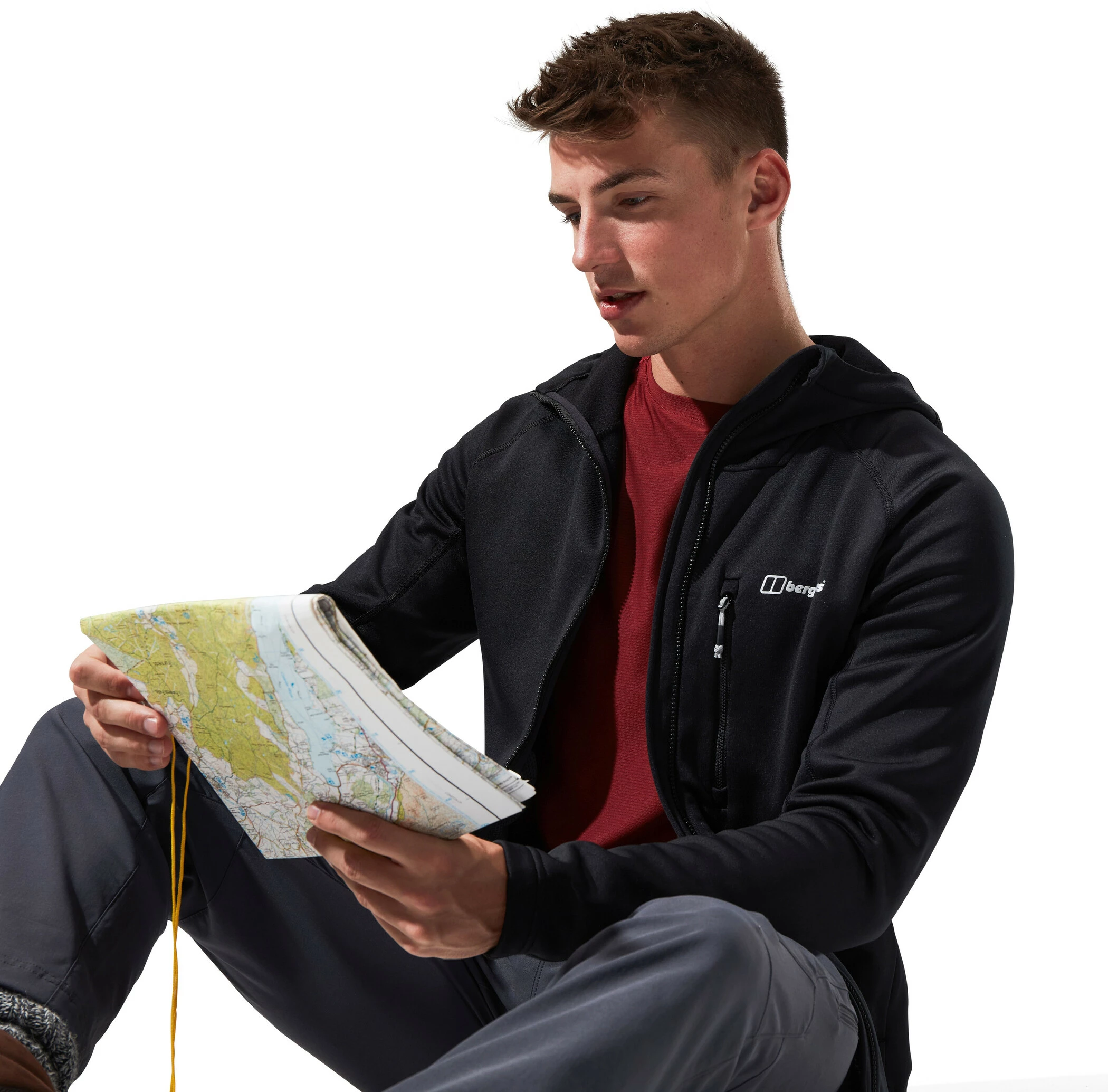 Berghaus Carnot Hooded Jacket Men, Zwart 18 Berghaus Carnot Hooded Jacket Men, Zwart - Afbeelding 16