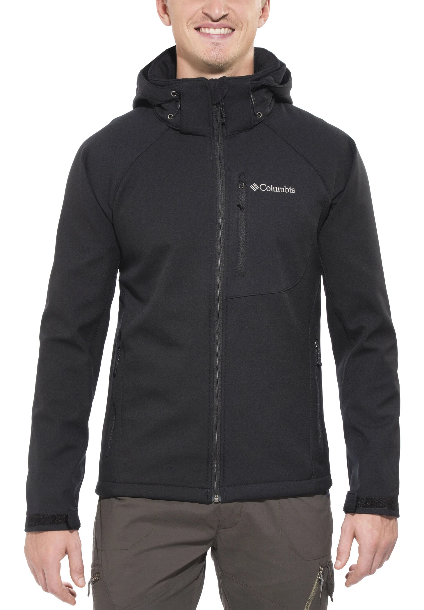 Columbia Cascade Ridge II Softshell Jas Heren, Zwart 4 Columbia Cascade Ridge II Softshell Jas Heren, Zwart - Afbeelding 2