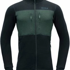 Devold Egga Grid Jacket Men, Zwart/groen