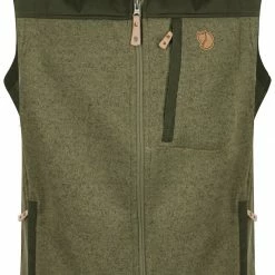 Fjällräven Fjällräven Buck Fleece Vest Heren, Olijf/beige