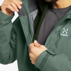 Haglöfs Haglöfs Stuga 3in1 Jacket Men, Bruin -ARTILECT winkel hagloefs stuga 3in1 jacket men fjell green 4