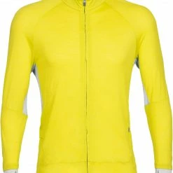 Icebreaker ZoneKnit LS Zip Midlayer Men, Geel