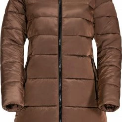 Jack Wolfskin Eisbach Coat Women, Bruin