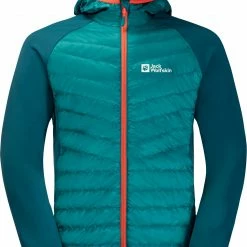 Jack Wolfskin Routeburn Pro Hybrid Jacket Men, Oranje/blauw