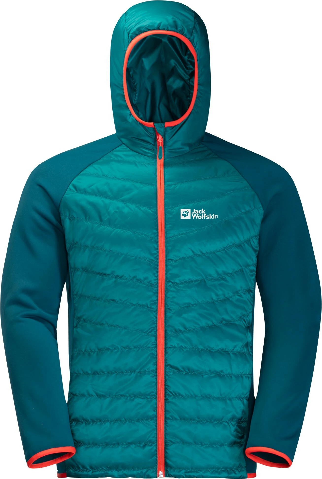 Jack Wolfskin Routeburn Pro Hybrid Jacket Men, Oranje/blauw 4 Jack Wolfskin Routeburn Pro Hybrid Jacket Men, Oranje/blauw - Afbeelding 2