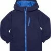 Kamik Flint Rain Jacket Kids, Blauw -ARTILECT winkel kamik flint rain jacket kids navy sea marine mer 1