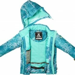 Kamik Tallieleil Winter Jacket Girls, Blauw/rood -ARTILECT winkel kamik tallieleil winter jacket girls harbour lagoon lagune 3