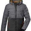 Killtec KSW 178 Quilted Ski Jacket Boys, Grijs/zwart 2 Killtec KSW 178 Quilted Ski Jacket Boys, Grijs/zwart -ARTILECT winkel killtec ksw 178 quilted ski jacket boys black 1