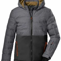 Killtec KSW 178 Quilted Ski Jacket Boys, Grijs/zwart