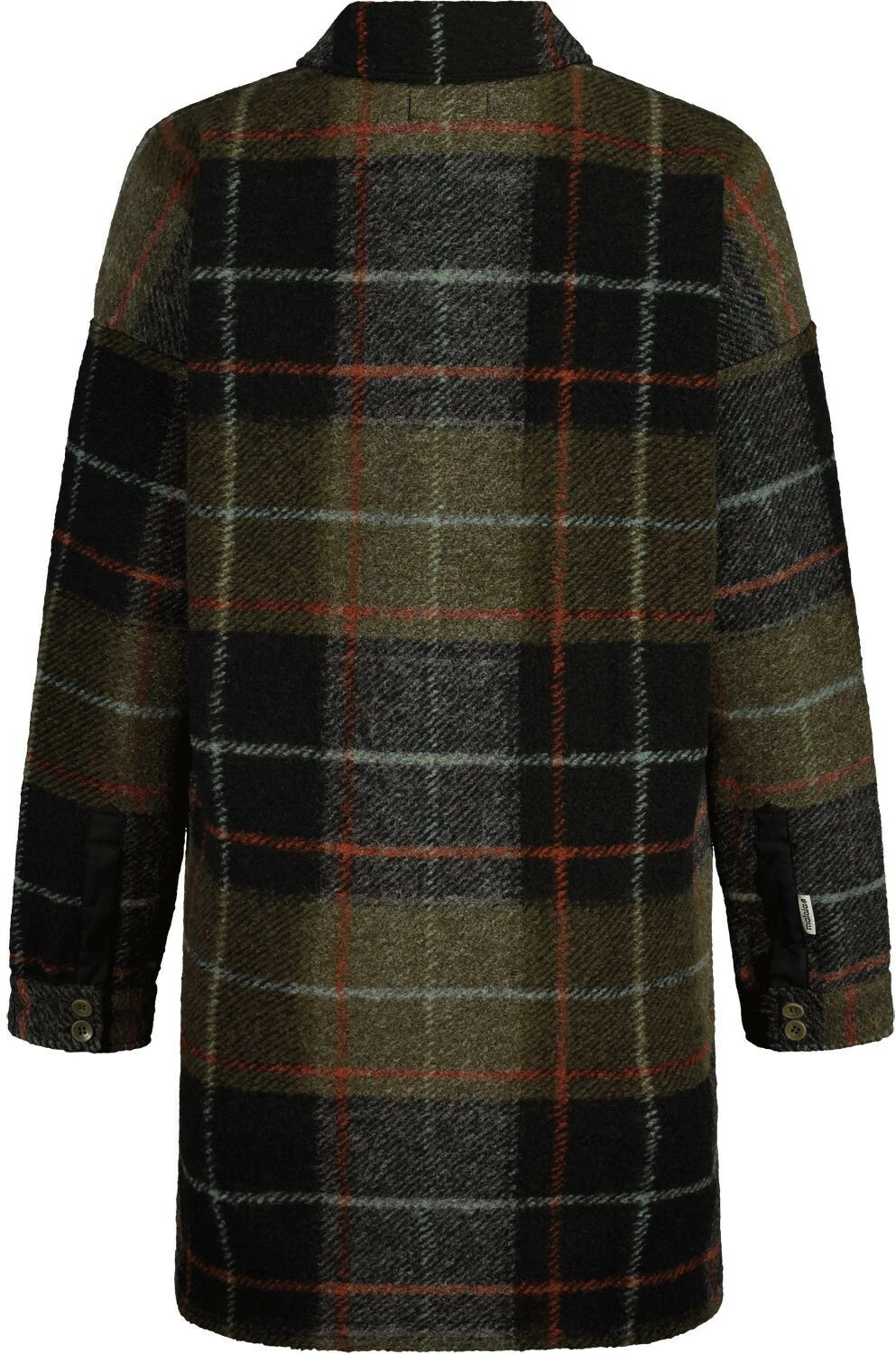 Maloja GamsM. Wool Check Coat Women, Zwart/olijf 4 Maloja GamsM. Wool Check Coat Women, Zwart/olijf - Afbeelding 2