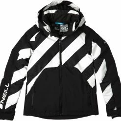 O'Neill O'Neill Adelite Aop Jacket Girls, Zwart/wit