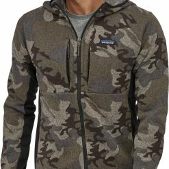 Patagonia Lightweight Better Sweater Hoody Heren, Groen -ARTILECT winkel patagonia lightweight better sweater hoody men river delta forge grey 3