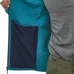 Patagonia R2 TechFace Capuchon Jas Heren, Olijf -ARTILECT winkel patagonia r2 techface hoody herren balkan blue 6