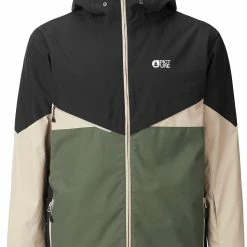 Picture Styler Jacket Men, Zwart/olijf
