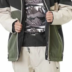 Picture Styler Jacket Men, Zwart/olijf -ARTILECT winkel picture styler jacket men black lychen green 10