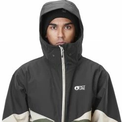 Picture Styler Jacket Men, Zwart/olijf -ARTILECT winkel picture styler jacket men black lychen green 11