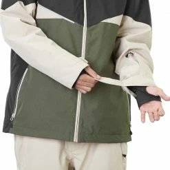 Picture Styler Jacket Men, Zwart/olijf -ARTILECT winkel picture styler jacket men black lychen green 5