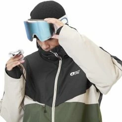 Picture Styler Jacket Men, Zwart/olijf -ARTILECT winkel picture styler jacket men black lychen green 7