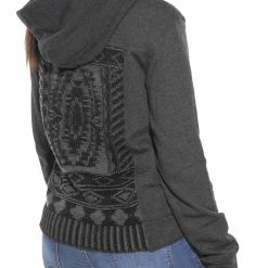 Prana Ari Jas Dames, Zwart -ARTILECT winkel prana ari zip up fleece jacket women black 2