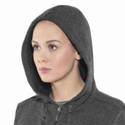 Prana Ari Jas Dames, Zwart -ARTILECT winkel prana ari zip up fleece jacket women black 6