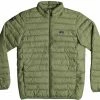 Quiksilver Scaly Full Zip Jacket Men, Olijf