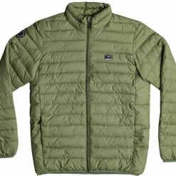 Quiksilver Scaly Full Zip Jacket Men, Olijf