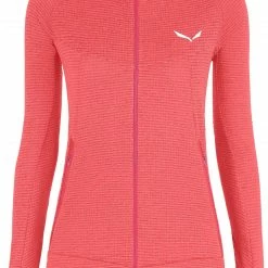 SALEWA Pedroc Polarlite Responsive Full Zip Fleece Women, Rood