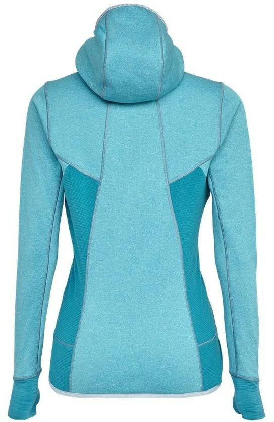 SALEWA Puez Hybrid Polalite Capuchon Trui Doorlopende Rits Dames, Geel 4 SALEWA Puez Hybrid Polalite Capuchon Trui Doorlopende Rits Dames, Geel - Afbeelding 2