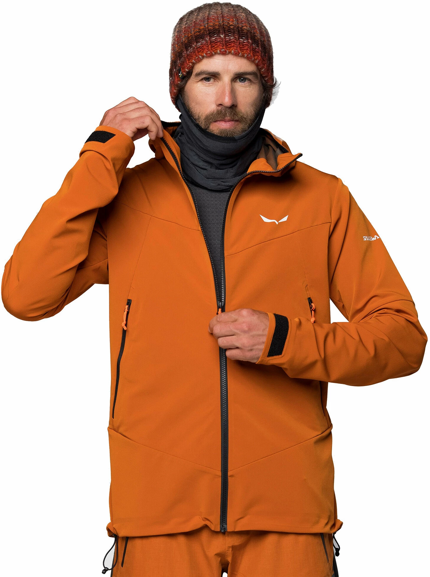SALEWA Sella Durastretch Jacket Men, Zwart 8 SALEWA Sella Durastretch Jacket Men, Zwart - Afbeelding 6
