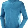 Salomon Transition Full Zip Mid Fleecejacket Men, Turquoise -ARTILECT winkel salomon transition full zip mid fleecejacket men barrier reef heather 1