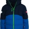 TROLLKIDS Gryllefjord Jacket Kids, Groen/blauw -ARTILECT winkel trollkids gryllefjord jacket kids navy medium blue bright green 1
