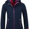 TROLLKIDS Trollfjord Jas Meisjes, Roze -ARTILECT winkel trollkids trollfjord jacket girls navy magenta 1