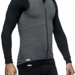 Woolpower 400 Bodywarmer, Blauw -ARTILECT winkel woolpower 400 vest unisex grey 4